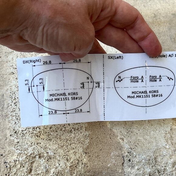 Michael Kors sunglasses brown mirror gold rimless Mk1151 Manchester Oval NWT NEW - Picture 13 of 13